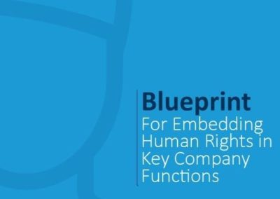 Blueprint for Embedding Human Rights in Key Company Functions