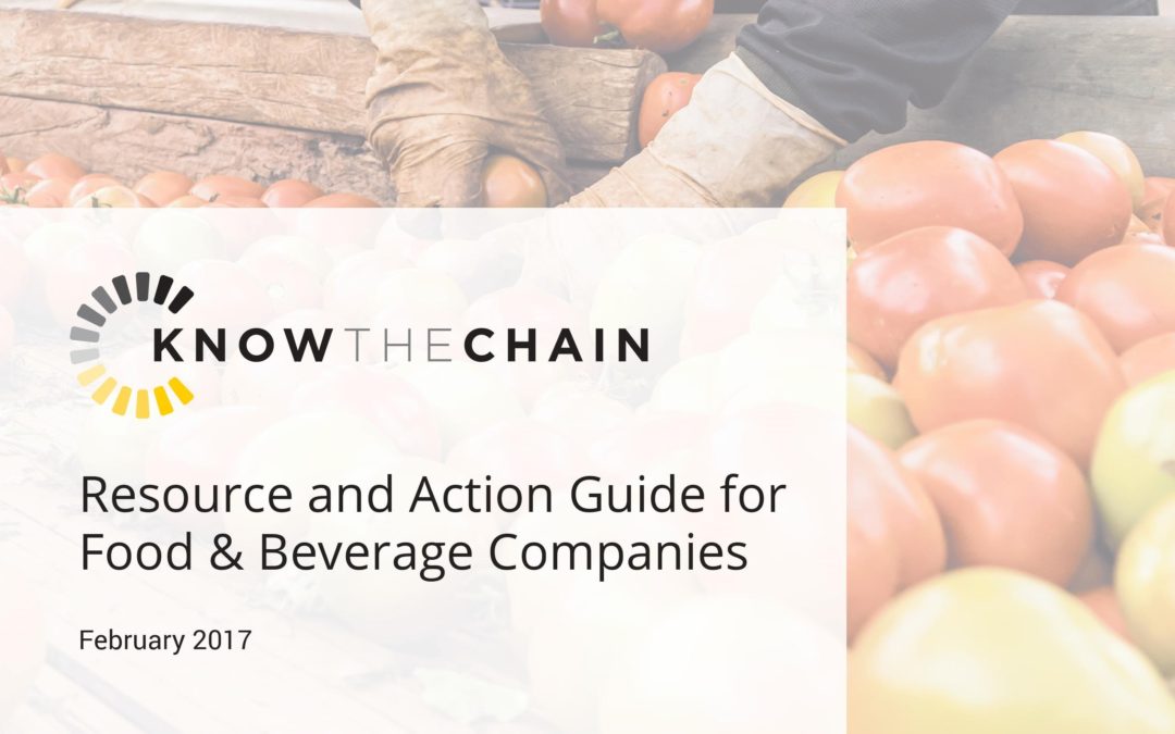 Resource and Action Guide for Food & Beverage Companies