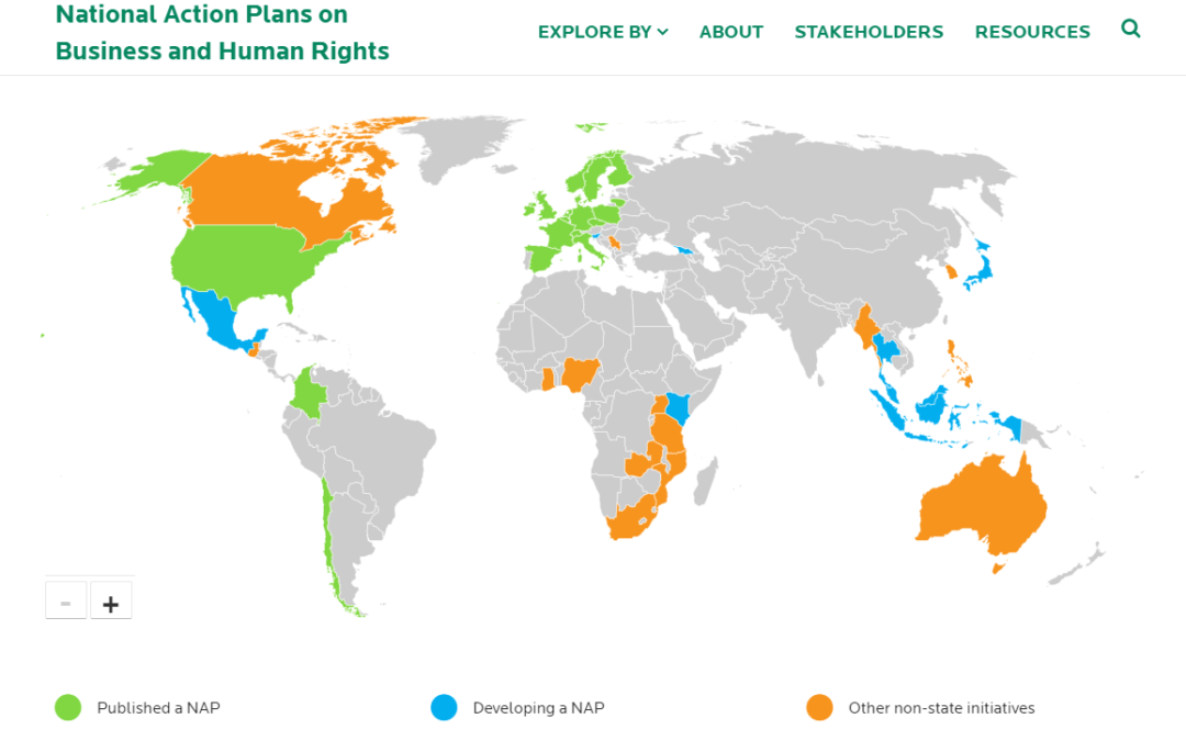 National Action Plans Map