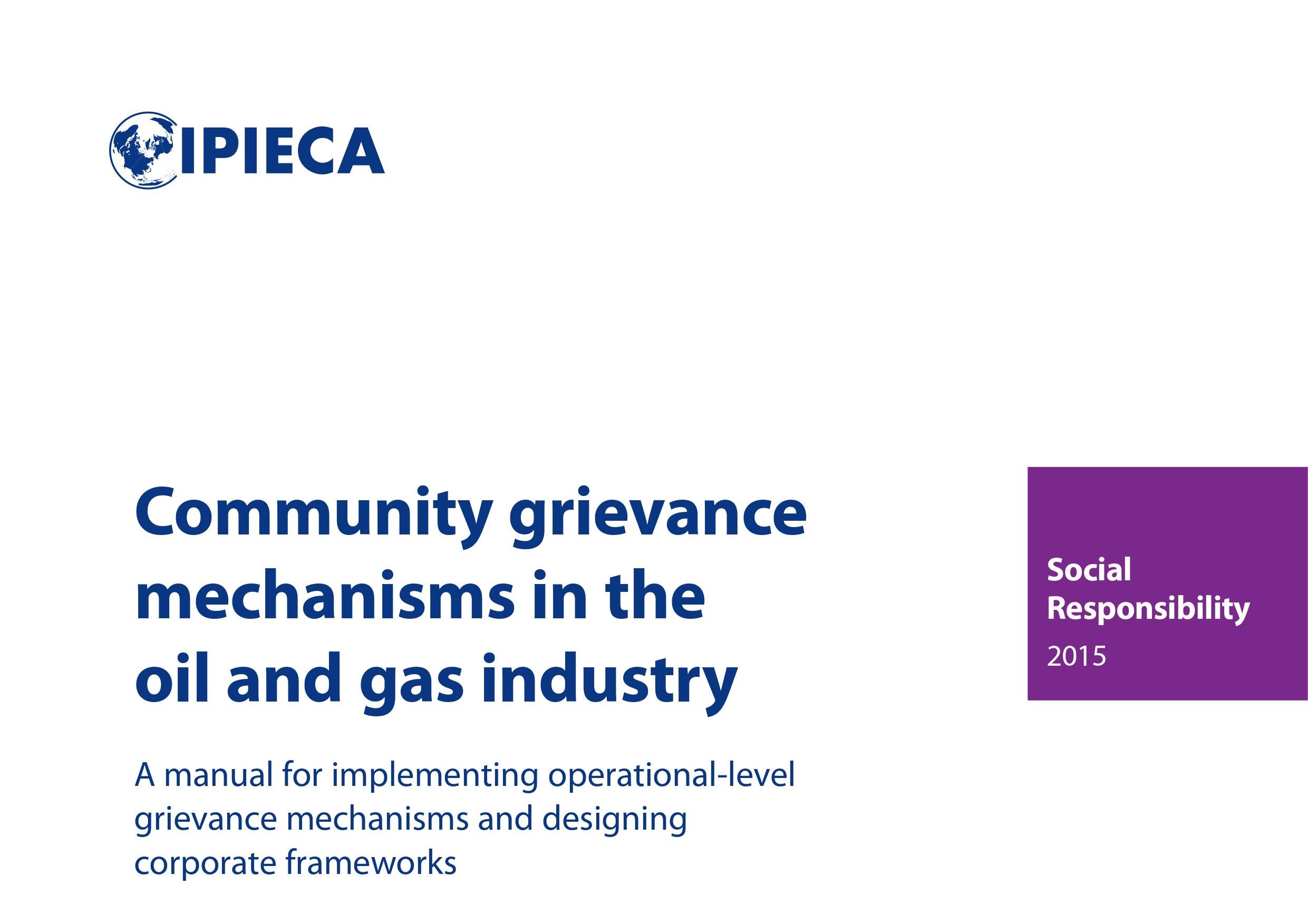 IPIECA Grievance Oil&Gas1