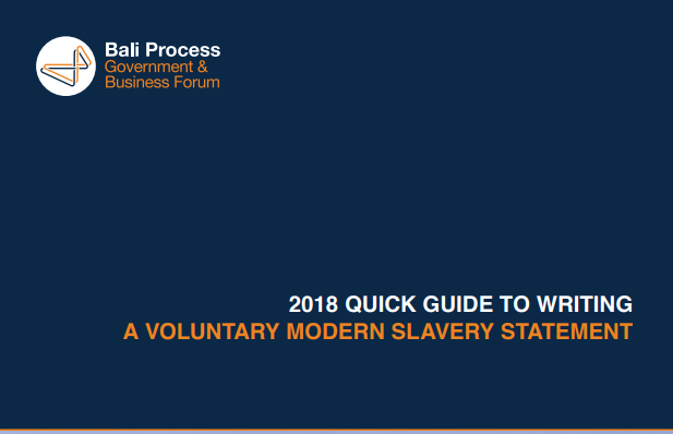 Quick guide to writing a voluntary modern slavery statement