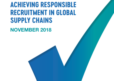 Achieving Responsible Recruitment in Global Supply Chains
