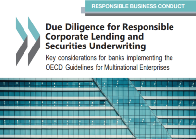 Due Diligence for Responsible Corporate Lending and Securities Underwriting