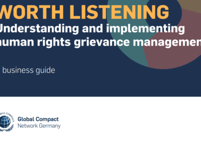 Worth Listening – Understanding and implementing human rights grievance management