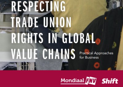 Respecting Trade Union Rights in Global Value Chains