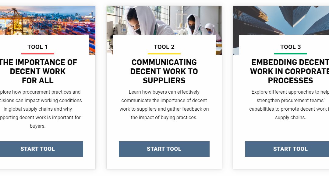 Decent Work Toolkit for Sustainable Procurement