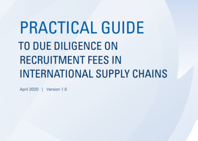 Practical Guide to Due Diligence on Recruitment Fees in International Supply Chains