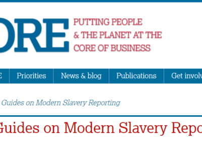 Short Guides on Modern Slavery Reporting (UK)