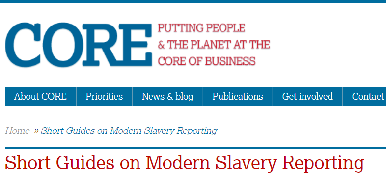 Short Guides on Modern Slavery Reporting (UK)