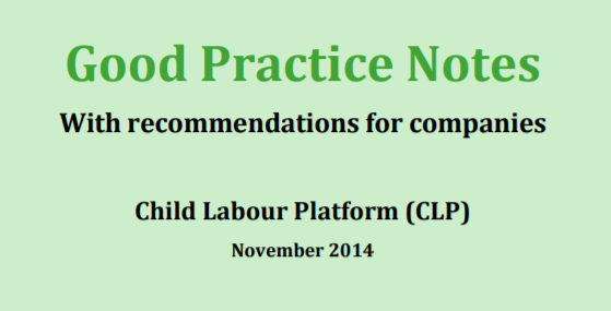 Good Practice Notes – with recommendations for companies